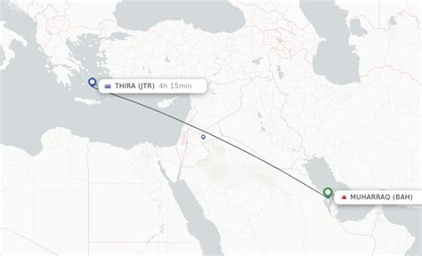 Direct (non-stop) flights from Bahrain to Thira - schedules - FlightsFrom.com