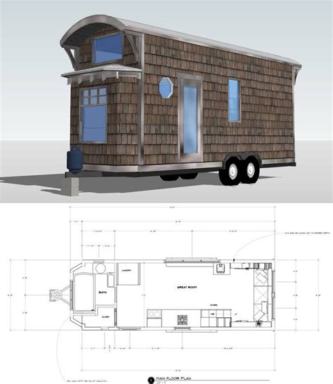 Mobile Tiny House Plans | Plan petite maison, Maison, Maisons minuscules