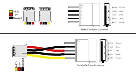 Pata to sata power wiring | Elettronica