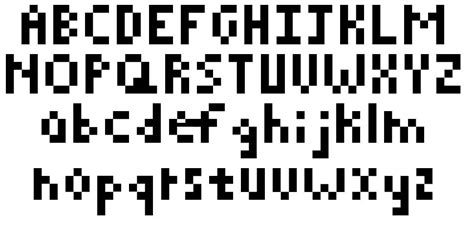 Pixelated font by Skylar Park | FontRiver