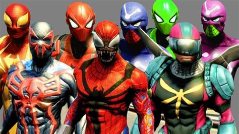 The Amazing Spider Man 2 All Costumes & DLC Costumes w/ Free Roam ...