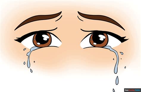 How To Draw Crying Eyes Step By Step