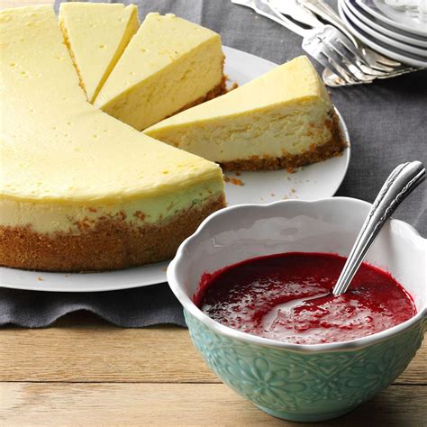 Cheesecake with Berry Sauce | Taste of Home