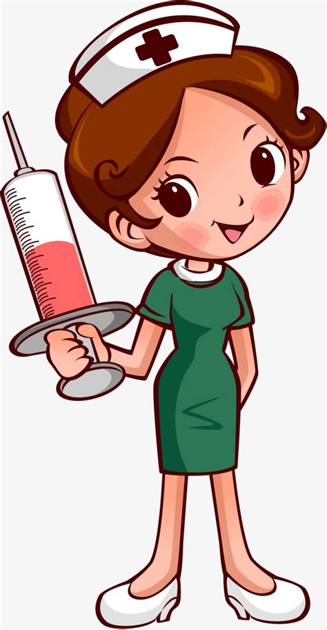 Nurse Png Vector Material, Syringe, Injections, Cartoon PNG Transparent ...