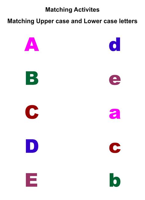 7 Best Images of Alphabet Matching Printable Worksheets - Alphabet ...