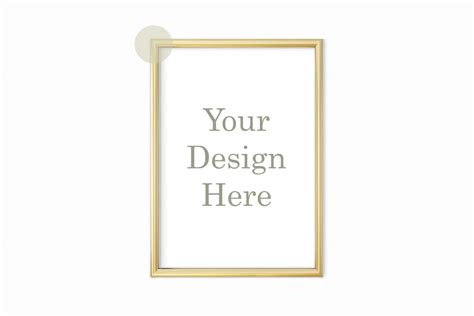 Gold Frame Mockup, Frame Gold, Digital Gold Frame, Frame Mockup ...