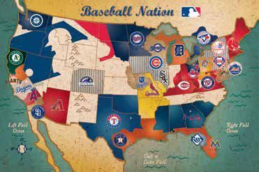 Map Of Us Baseball Stadiums