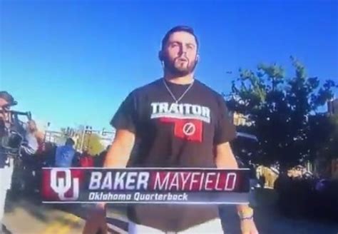 Baker Mayfield trolls Texas Tech with T-shirt ahead of game | Larry ...