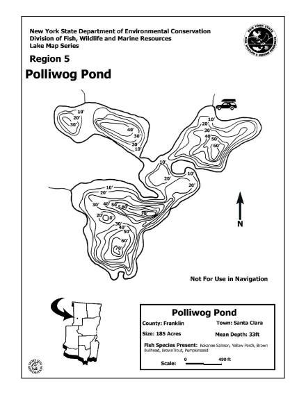 Polliwog Pond Contour Map Region 5 - NYSDEC