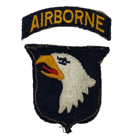 Original WWII US 101st Airborne division patch - Oorlogsspullen.nl - Militaria shop