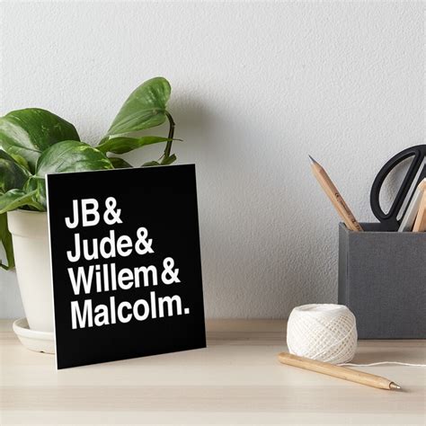 "A LITTLE LIFE book JB & Jude & Willem & Malcolm (in white)" Art Board ...