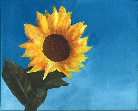 Acrylic Art Sunflowers - SUNFLOWER