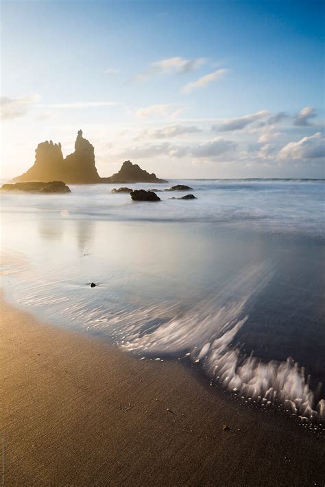 "Sunset On A Black Sand Beach" by Stocksy Contributor "Marilar ...