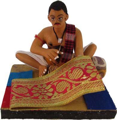 Navaratri Golu Dolls Activity - Man Stiching Fabric in Clay. Golu Bommai USA | Golu Dolls sale ...