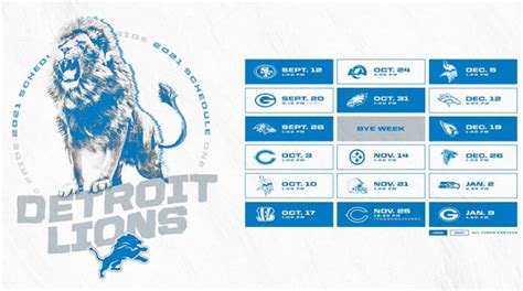 Detroit Lions Schedule 2021 - AthlonSports.com | Expert Predictions, Picks, and Previews