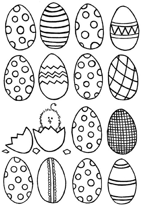 Easter Egg Drawing Template at PaintingValley.com | Explore collection ...