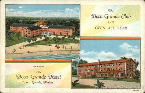 The Boca Grande Hotel and Club Florida Postcard