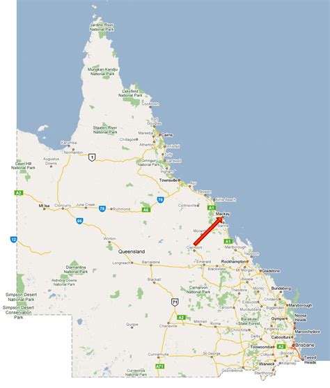 Mackay Map - Australia