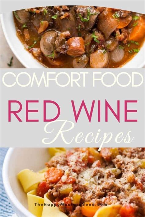 Recipes With Red Wine - The Happy Mustard Seed