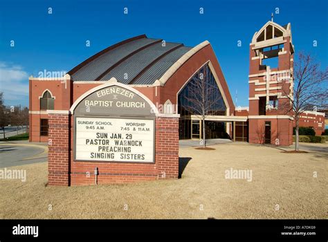 The new Ebenezer Baptist Church of Martin Luther King Jr Stock Photo ...