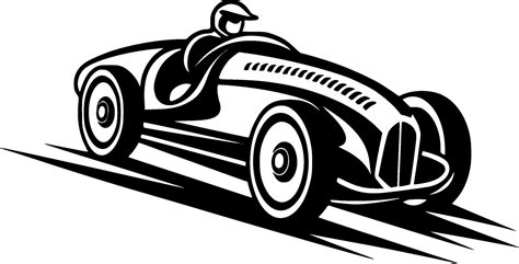 Racing - Black and White Isolated Icon - Vector illustration 27300691 ...