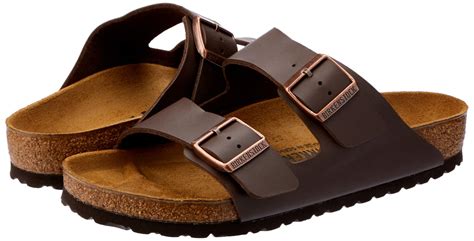 Birkenstock Unisex Arizona Brown Sandals - 7-7.5 B(M) US Women on ...