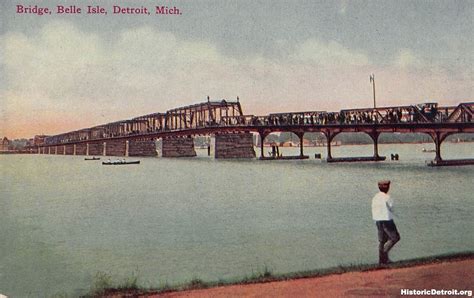 Belle Isle Bridge (old) | Postcards — Historic Detroit