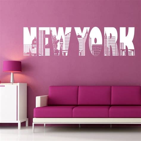 New York Vinyl Wall Decal | Vinyl wall decals, Wall decals, Wall