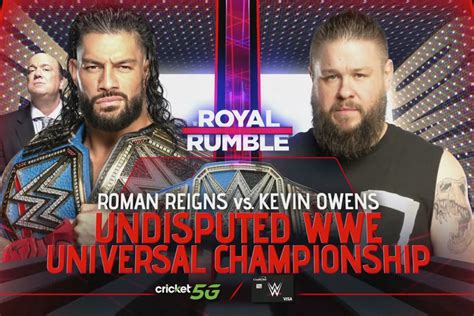 Kevin Owens vs. Roman Reigns For Undisputed WWE Universal Title Set For WWE Royal Rumble 2023 ...