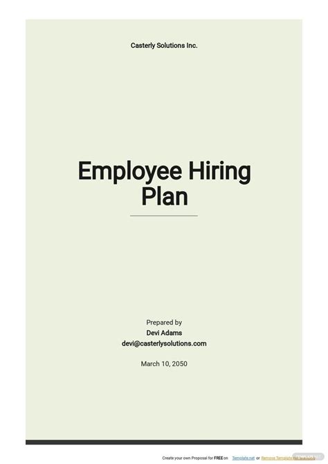 Hiring Guide Template