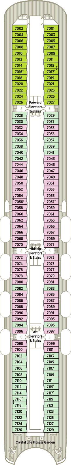 Crystal Symphony Deck Plans: Ship Layout, Staterooms & Map - Cruise Critic