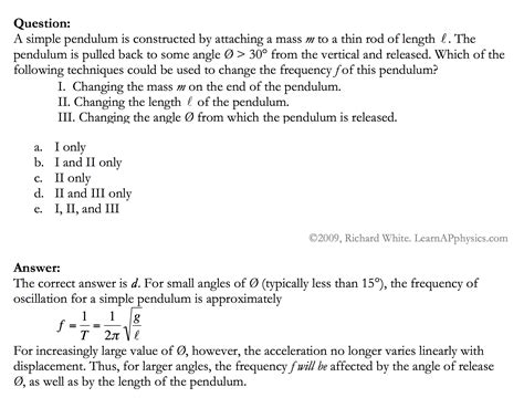 Learn AP Physics - AP Physics 1 & 2 - Oscillatory Motion