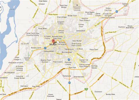 Multan City Map – Paki Mag