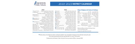 Mather - School District Instructional Calendar - Boston - 2022-2023