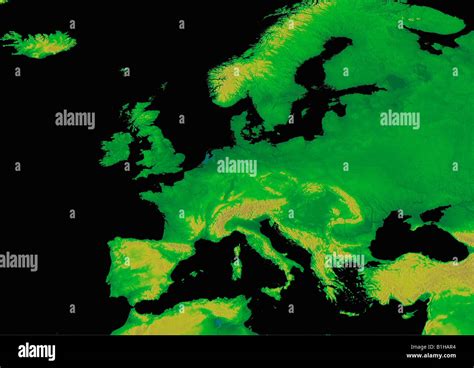 Europe Elevation Map