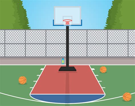 28 best ideas for coloring | Basketball Court Clipart