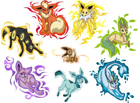 EEVEELUTIONS by Valinity on DeviantArt