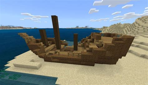 Surface Shipwreck 343145341 : MinecraftBedrockSeeds