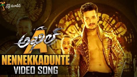 Nennekkadunte Full Video Song || Akhil Movie Video Songs || Akhil ...