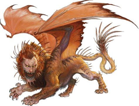 Мантикора [Manticore] / Бестиарий D&D 5 / Monster manual