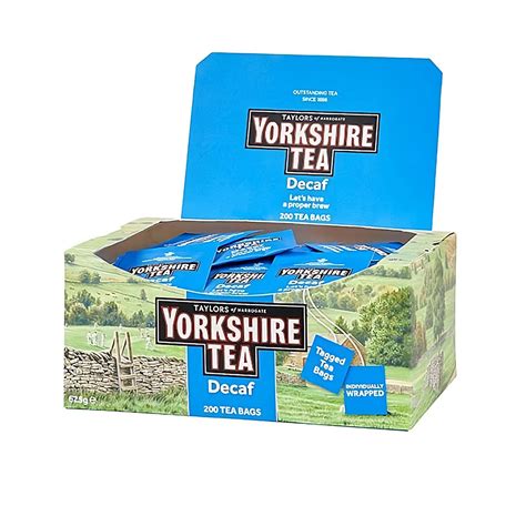 Yorkshire Decaf Envelope String & Tag Tea Bags 1x200 – Coffee Supplies ...