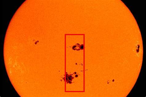 This massive sunspot turning towards the Earth and effects communication systems