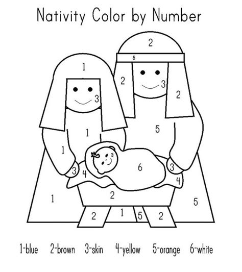 Jesus color by number - Download, Print Now!