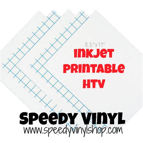 Inkjet Printable HTV 8.5"x11" – Speedy Vinyl