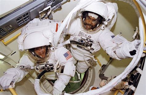 Eric Litvin presents: Feb. 9, 1995, Bernard Harris and Michael Foale Ready For a Spacewalk ...