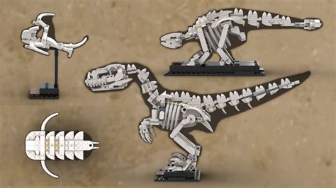 MOC Dinosaur Fossil Collection Instructions No Lego Included ...