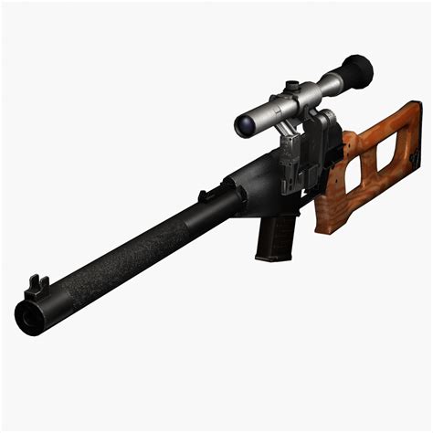 vss vintorez sniper rifle 3d max