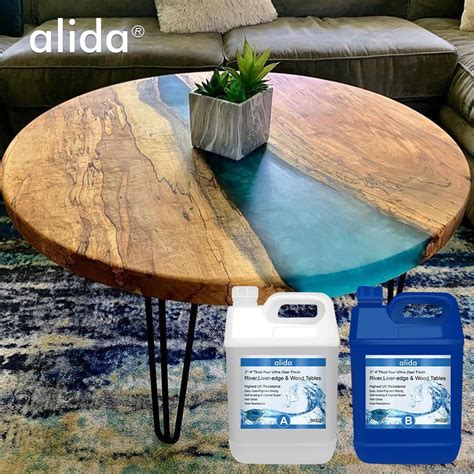 Alida Wood Working Liquid Epoxy Resin Wood Table Epoxy Resin - Epoxy ...