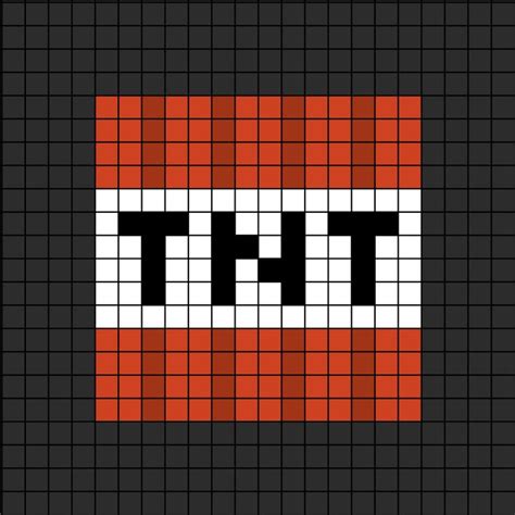 TNT Pixel Art | Рисунки крестов, Пиксельные изображения minecraft ...