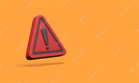 Premium Vector | 3d realistic triangle warning sign with exclamation ...